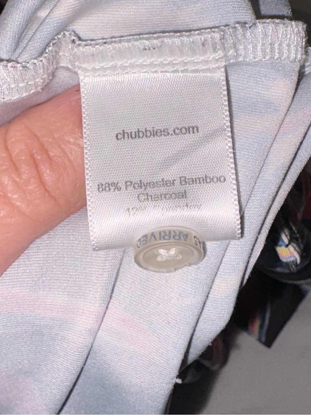 Chubbies Tech Polo Birds Of Paradise Mens Large Black Pink Blue Tropical Shirt - Picture 6 of 7